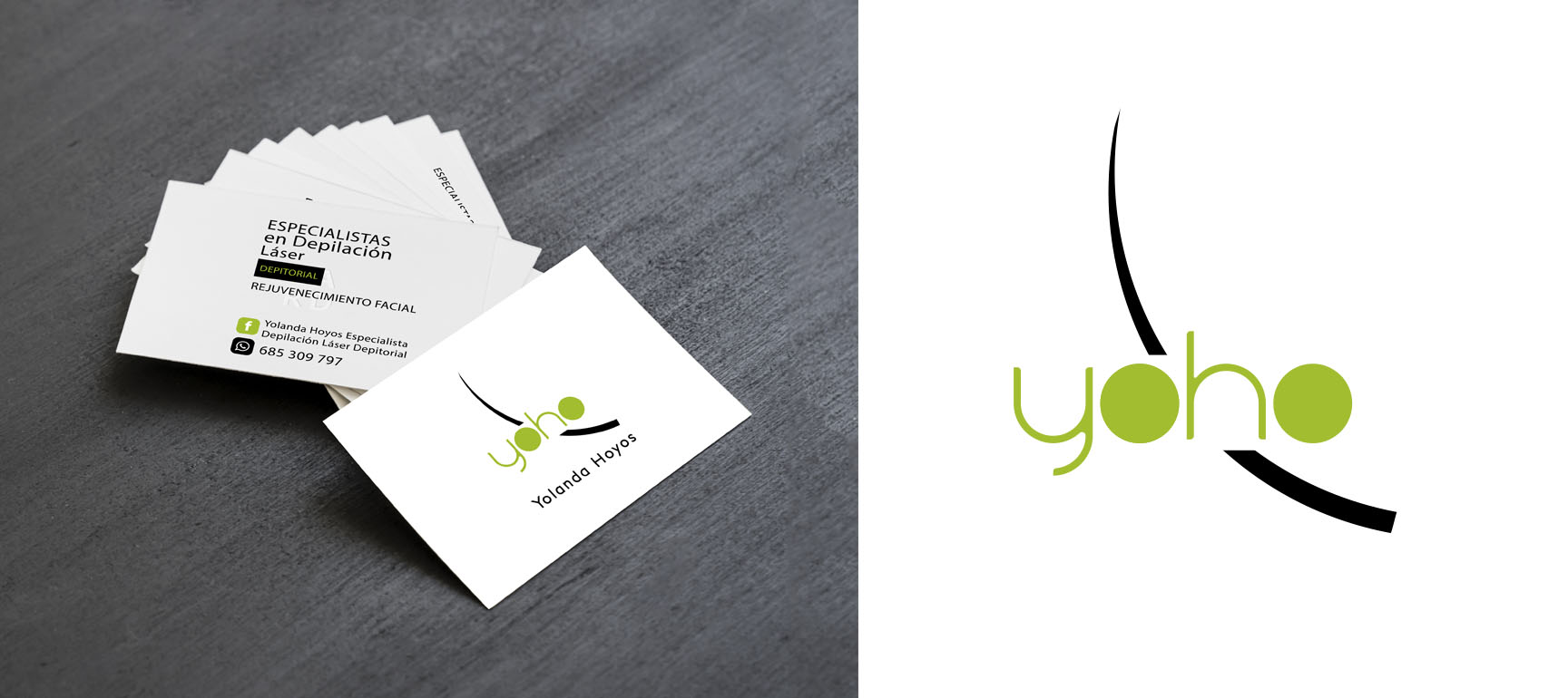 diseño tarjetas comerciales yoho